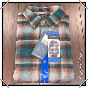 Pendleton Mason Men’s 100% Cotton Luxurious Flannel Shirt